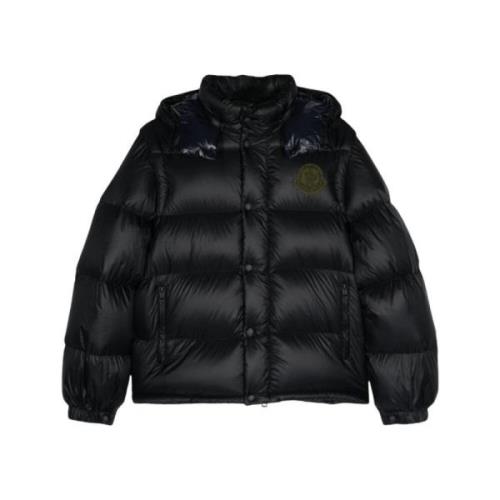 Gewatteerde Cyclone Jas met Afneembare Mouwen Moncler , Black , Heren