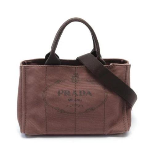 Pre-owned Canvas prada-bags Prada Vintage , Brown , Dames