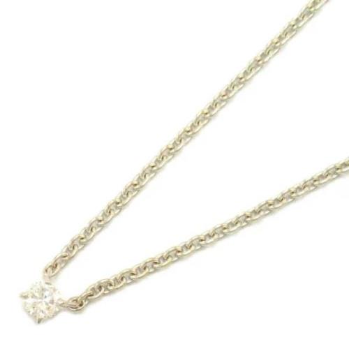 Pre-owned White Gold necklaces Cartier Vintage , Beige , Dames