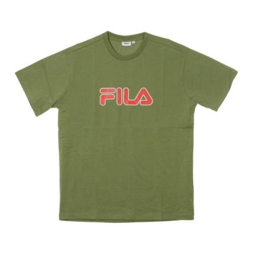 Diepgroene Heren T-shirt Fila , Green , Heren