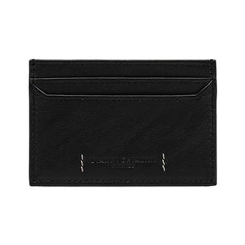 Zwarte Leren Portemonnees Gianni Chiarini , Black , Heren