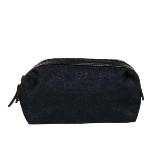 Pre-owned Canvas clutches Gucci Vintage , Black , Dames