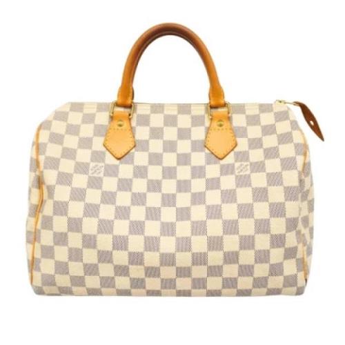 Pre-owned Canvas louis-vuitton-bags Louis Vuitton Vintage , White , Da...