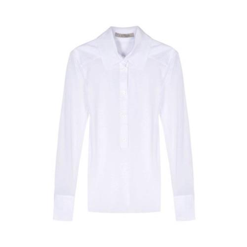 Witte Mesh Blouse Stretch Design D.Exterior , White , Dames