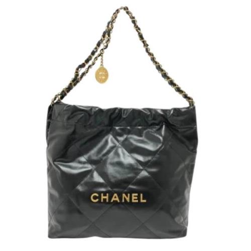 Pre-owned Leather chanel-bags Chanel Vintage , Black , Dames