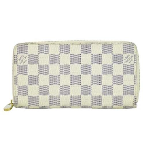 Pre-owned Canvas wallets Louis Vuitton Vintage , White , Dames