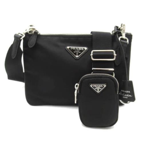 Pre-owned Fabric prada-bags Prada Vintage , Black , Dames