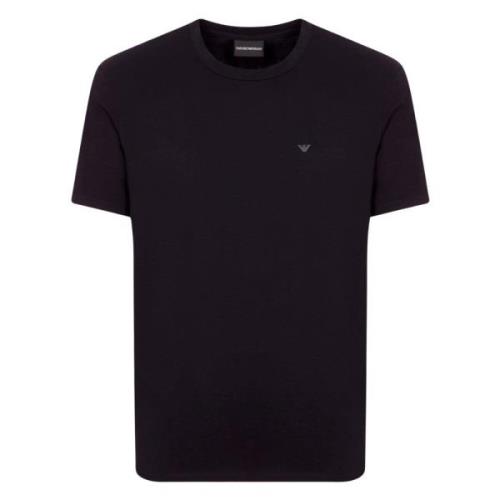 Essentiële katoenen stretch T-shirt Armani , Blue , Heren