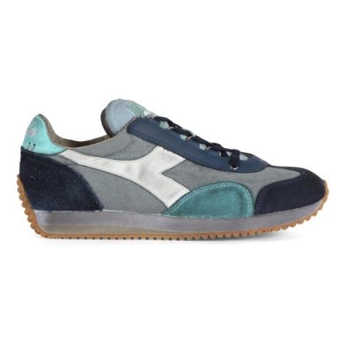 Sneakers van canvas en suède, vintage stijl Diadora , Blue , Heren