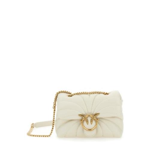 Witte Love Puff Mini Cl Tas Pinko , White , Dames