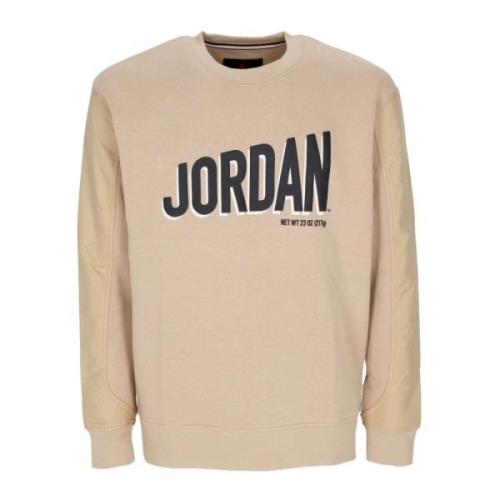 Grafische Fleece Crewneck Sweatshirt Woestijn/zwart Jordan , Beige , H...