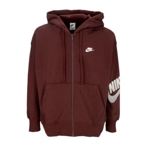 Sportswear Full-zip Hoodie Earth Nike , Brown , Dames