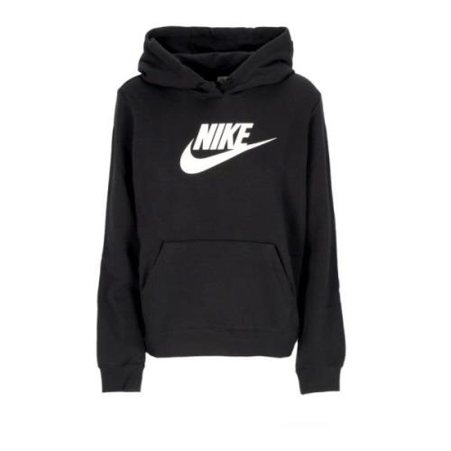 Sportswear Club Fleece Hoodie Zwart/Wit Nike , Black , Dames