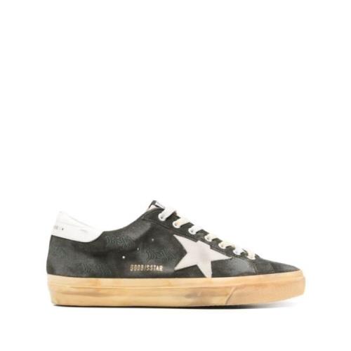 Groene Suède Ster Sneakers Golden Goose , Green , Heren