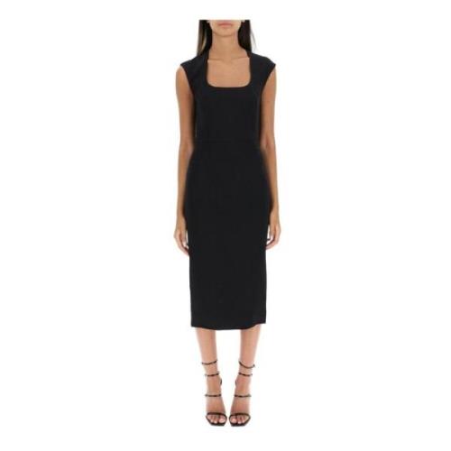 Square Neck Sheath Dress Dolce & Gabbana , Black , Dames