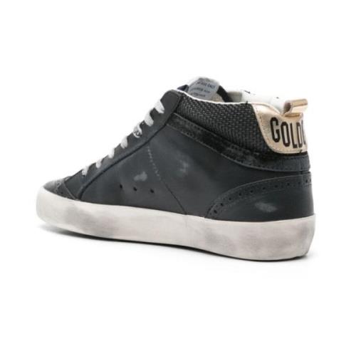 Zwarte Kalfsleren Sneakers Golden Goose , Black , Dames