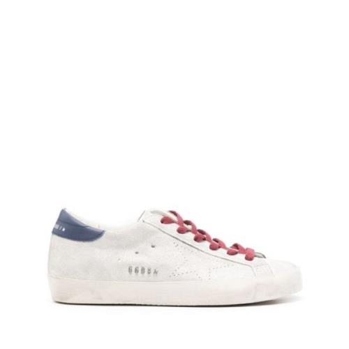 Blauw Zilver Gelaagde Superstar Sneakers Golden Goose , White , Dames