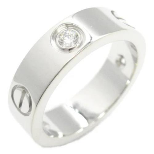 Pre-owned White Gold rings Cartier Vintage , Gray , Dames