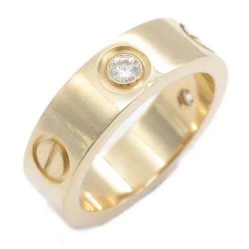 Pre-owned Metal rings Cartier Vintage , Yellow , Dames