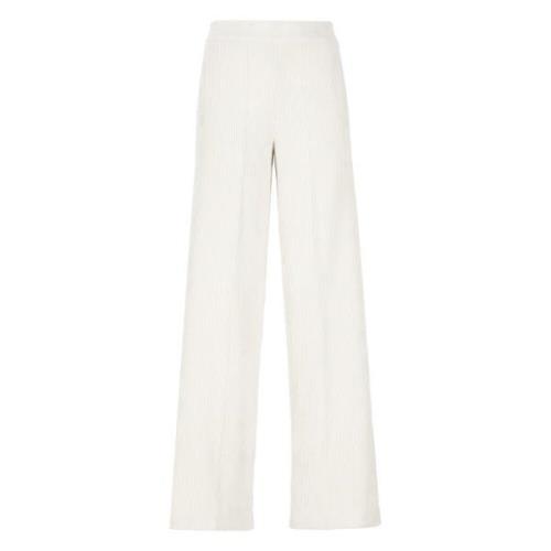 Ivoor Ribfluwelen Broek voor Vrouwen D.Exterior , Beige , Dames