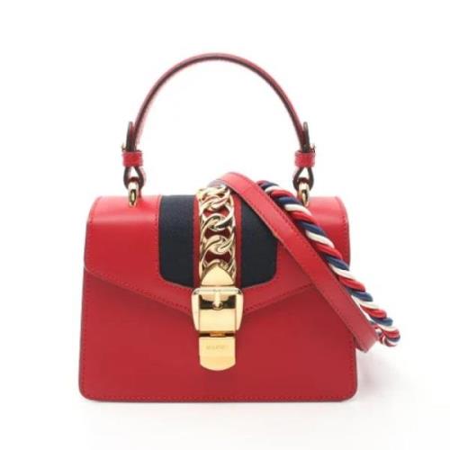 Pre-owned Leather gucci-bags Gucci Vintage , Red , Dames