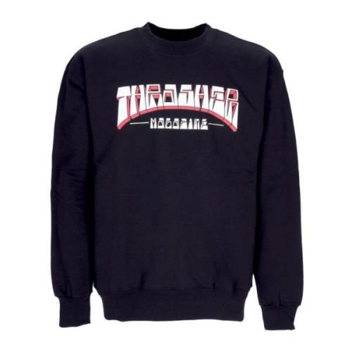 Handtekening Crewneck Sweatshirt Zwart/Wit/Rood Thrasher , Black , Her...