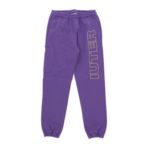 Lichtgewicht Paarse Trainingsbroek Elastische Taille Iuter , Purple , ...