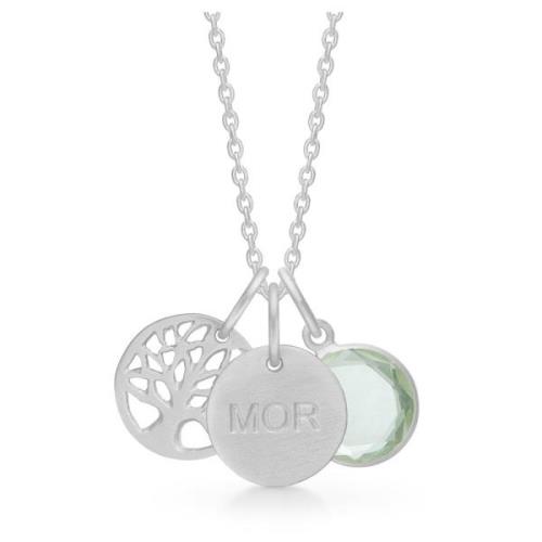 Amethist Zilver Moederboom Ketting Frk. Lisberg , Gray , Dames