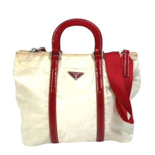 Pre-owned Fabric prada-bags Prada Vintage , White , Dames