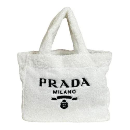 Pre-owned Fabric prada-bags Prada Vintage , White , Dames