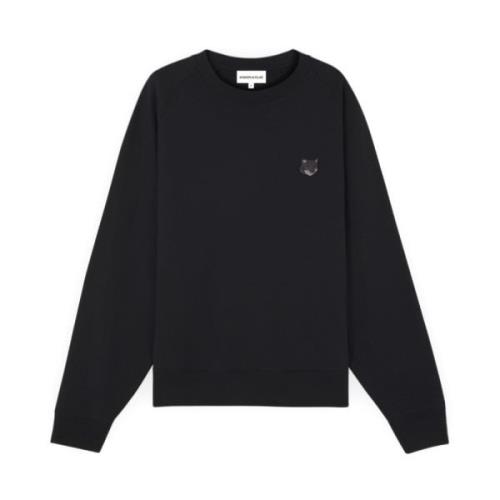 Stijlvolle Sweatshirt voor Mannen Maison Kitsuné , Black , Heren