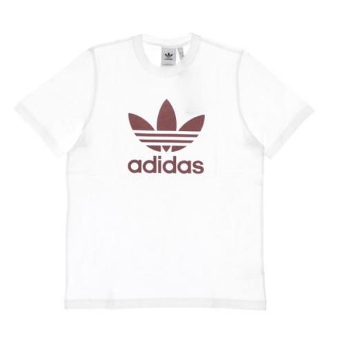 Trefoil Tee Wit/Stil Crimson Adidas , White , Heren