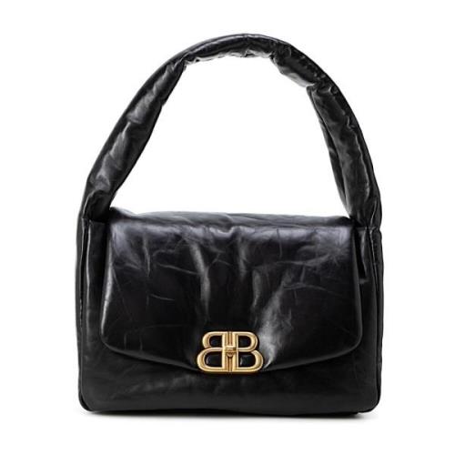 Stijlvolle Leren Tas voor Vrouwen Balenciaga , Black , Dames