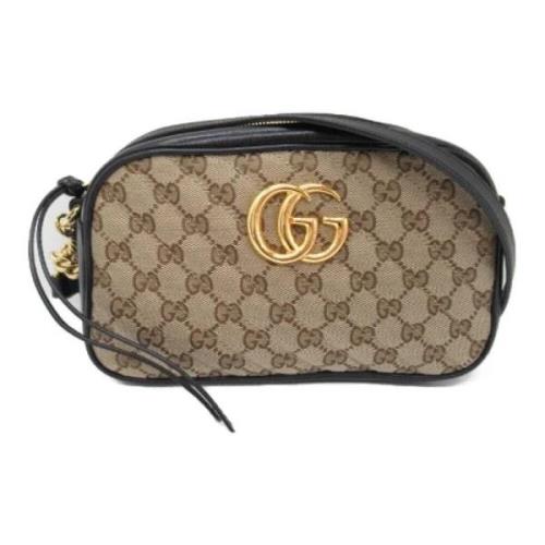 Pre-owned Leather gucci-bags Gucci Vintage , Beige , Dames