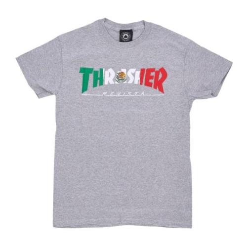 Mexico Revista Tee Grijs Heren T-shirt Thrasher , Gray , Heren