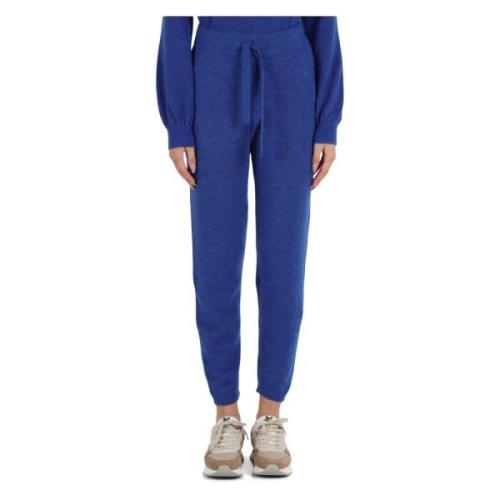 Wol Alpaca Jogger Broek Sun68 , Blue , Dames