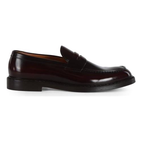 Leren Loafers Doucal's , Red , Heren