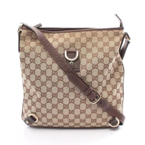 Pre-owned Leather gucci-bags Gucci Vintage , Beige , Dames