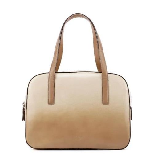 Pre-owned Leather handbags Prada Vintage , Beige , Dames