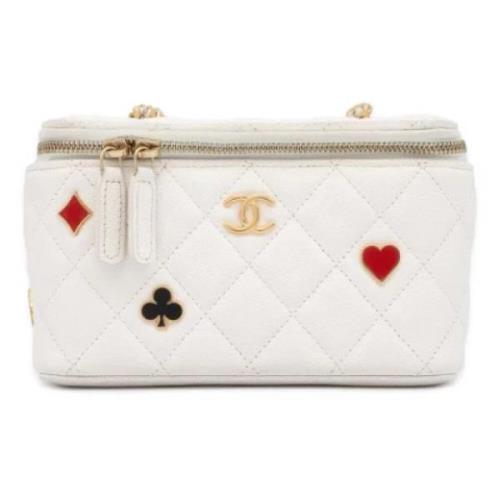 Pre-owned Leather chanel-bags Chanel Vintage , White , Dames