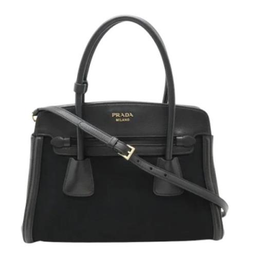 Pre-owned Canvas prada-bags Prada Vintage , Black , Dames