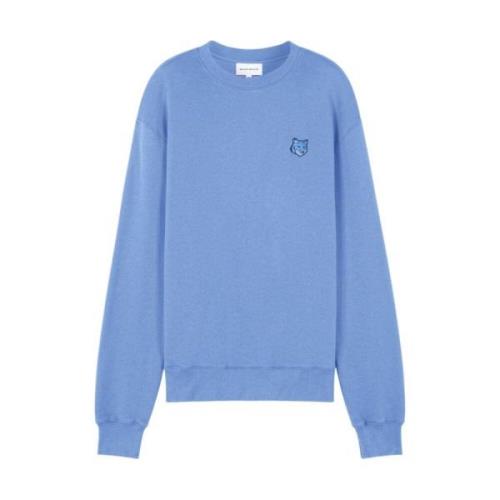 Stijlvolle Sweatshirt voor Mannen Maison Kitsuné , Blue , Heren