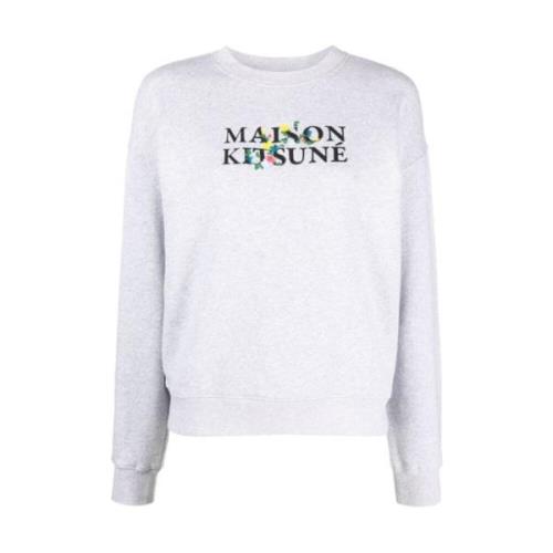 Stijlvolle Sweatshirt voor Mannen Maison Kitsuné , Gray , Dames