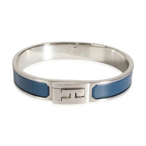 Pre-owned Metal bracelets Hermès Vintage , Gray , Dames