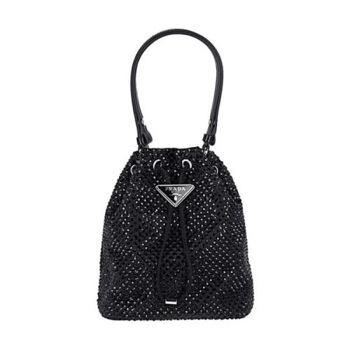 Stijlvolle leren tas voor vrouwen Prada , Black , Dames