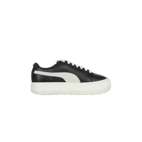 Zwarte Suède Lage Sneaker Puma , Black , Dames