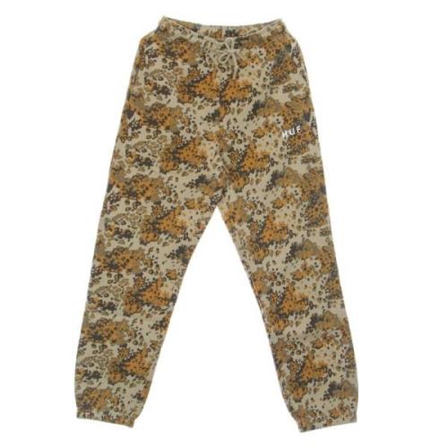 Camo Fleece Sweatpants met Zakken HUF , Multicolor , Dames