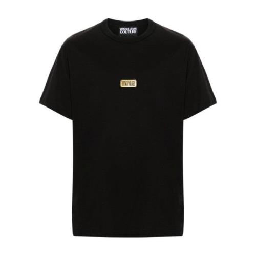 Zwarte T-shirts en Polos Versace Jeans Couture , Black , Heren