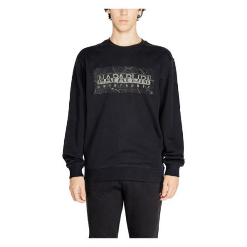 Mannen Sweatshirt Herfst/Winter Collectie Napapijri , Black , Heren