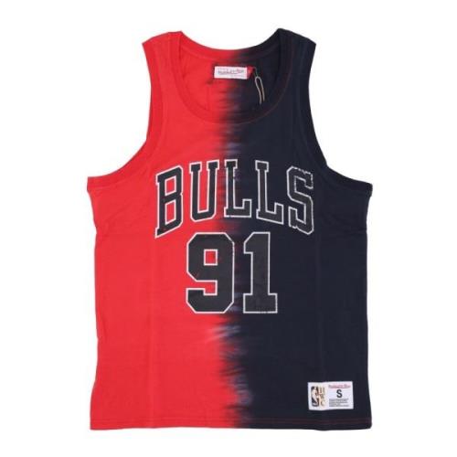 Chicago Bulls Tie Dye Tank Rodman Mitchell & Ness , Multicolor , Heren